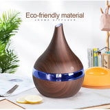 Aroma Air Difusor Madeira Umidificador De Ar Ultra Aromaterapia Óleo Essencial Névoa Fria  Para Casa