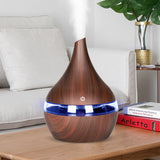 Aroma Air Difusor Madeira Umidificador De Ar Ultra Aromaterapia Óleo Essencial Névoa Fria  Para Casa